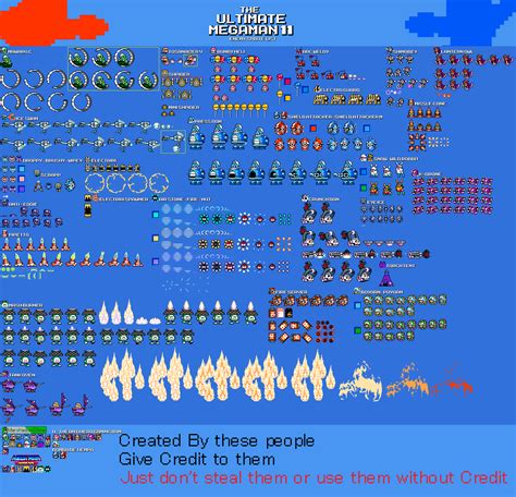 The Ultimate MegaMan 11 sprite List by .